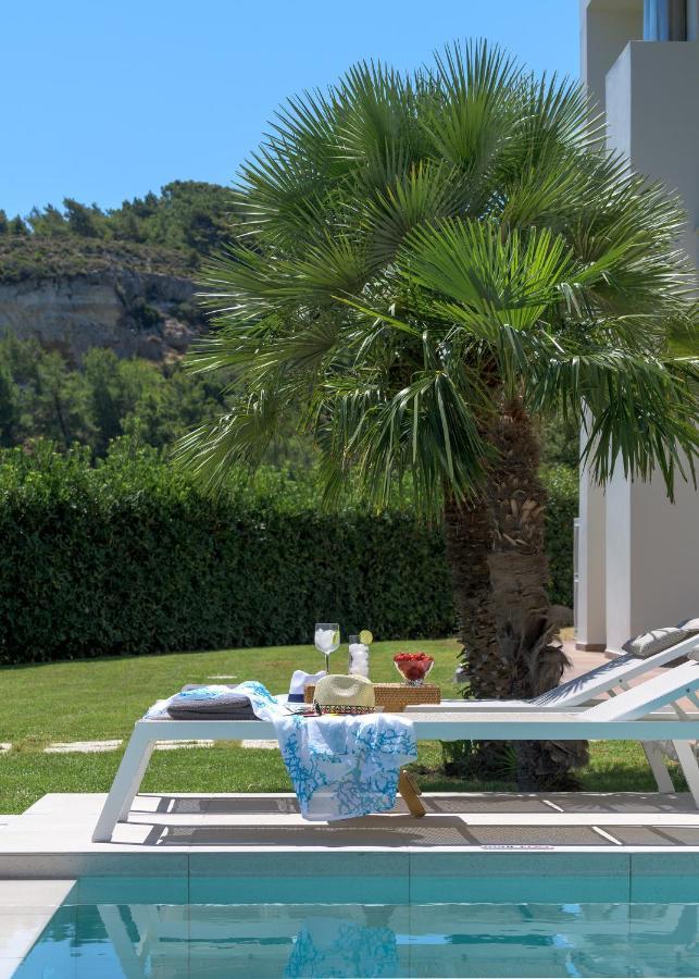 Ixian Hilltop Villa Ialisos Exterior foto