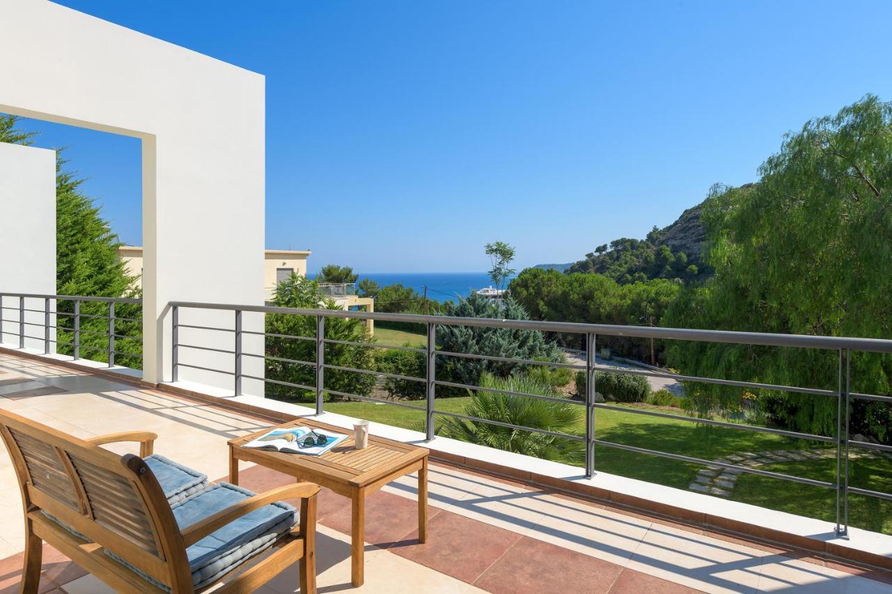 Ixian Hilltop Villa Ialisos Exterior foto